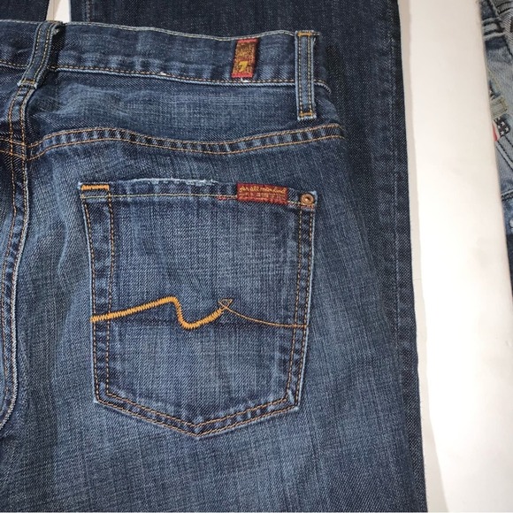 7 for all mankind EUC size 30 Bootcut denim jeans sz 30 - Picture 7 of 7